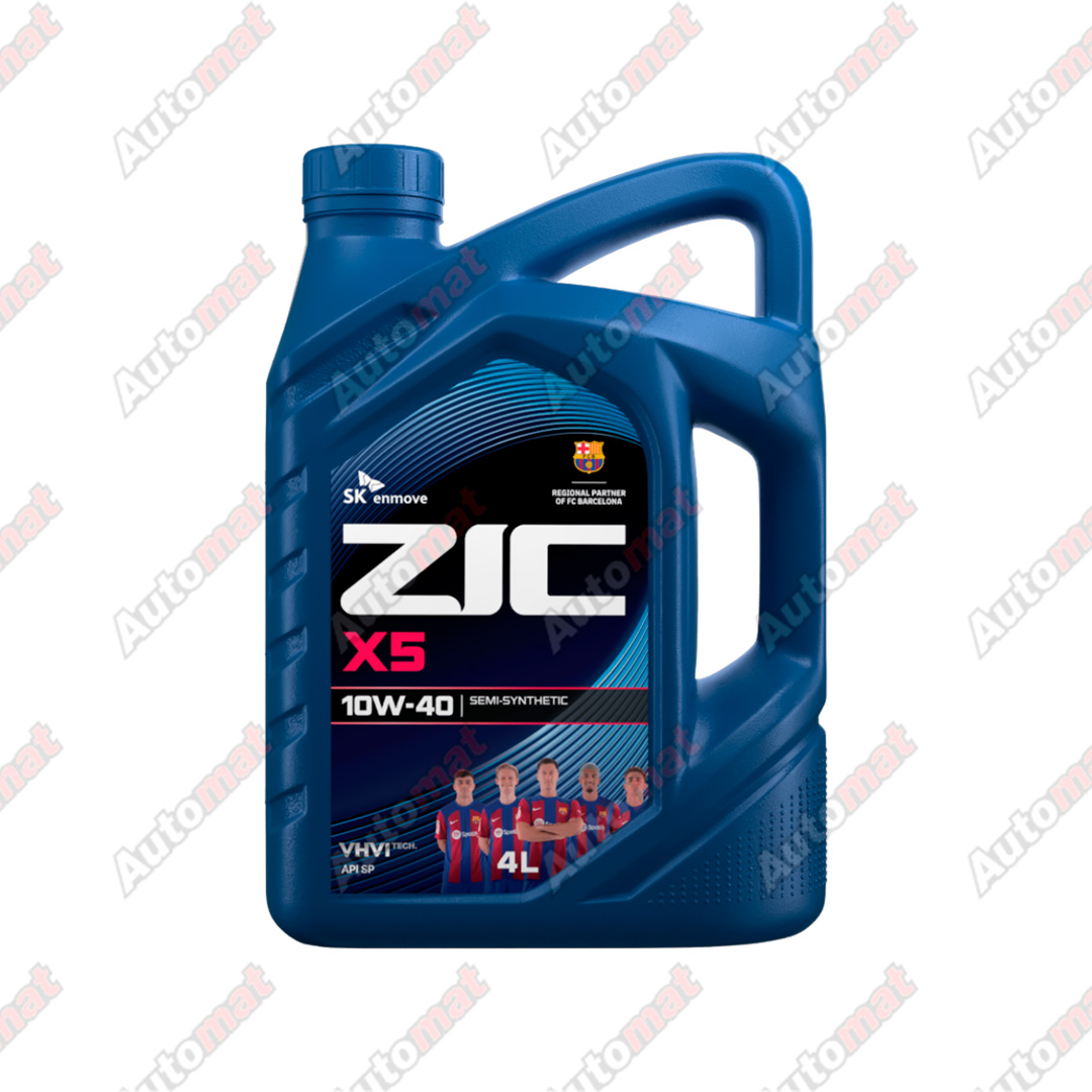 Масло моторное ZIC X5 10W-40 SP/SN Plus, 4л
