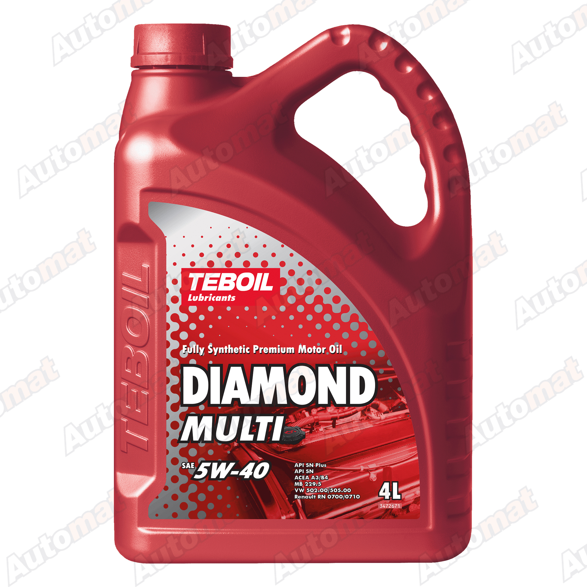 Масло моторное Teboil Diamond Multi 5W-40 синтетическое, 4л