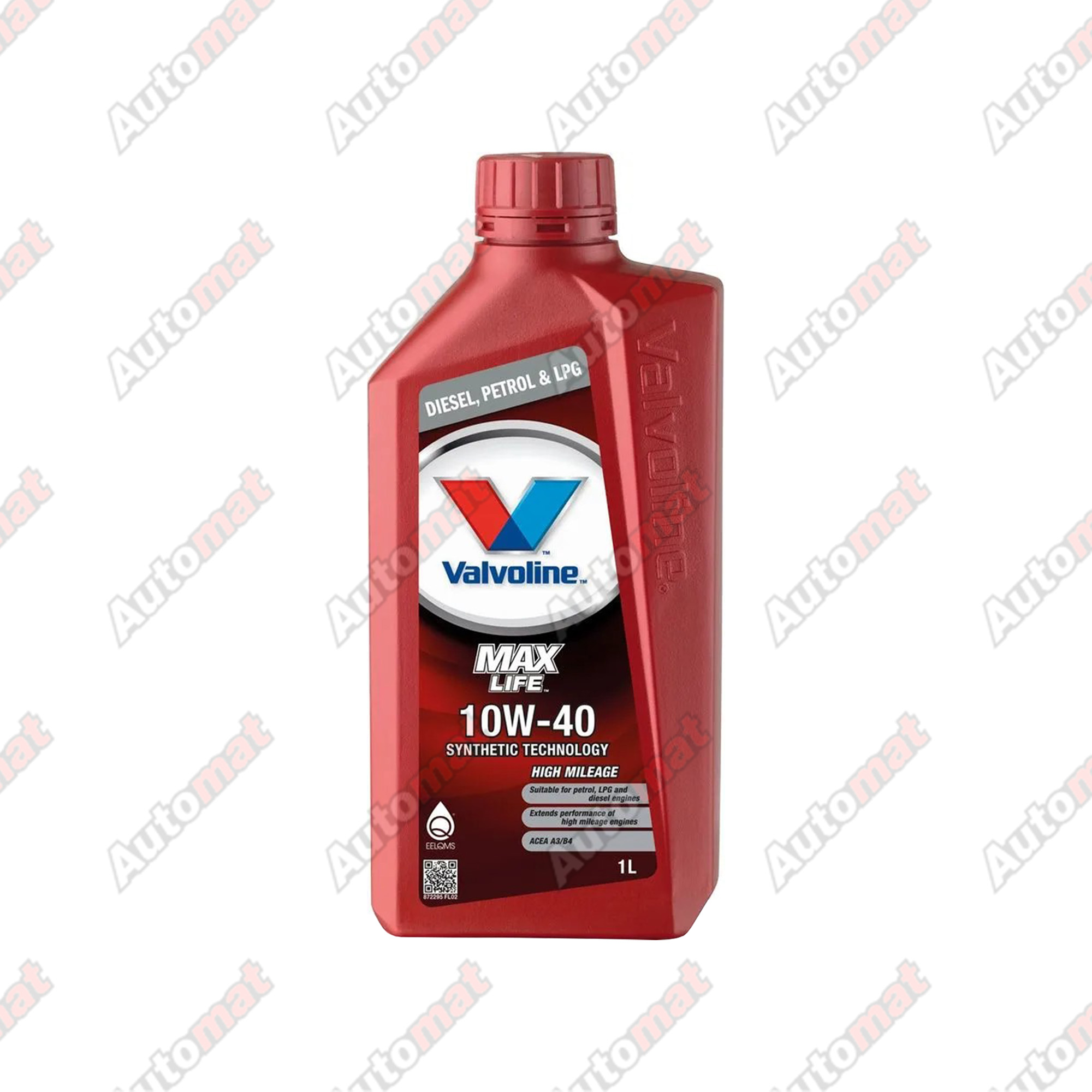 Моторное масло Valvoline MAXLIFE 10W-40 SN/CF, 1л