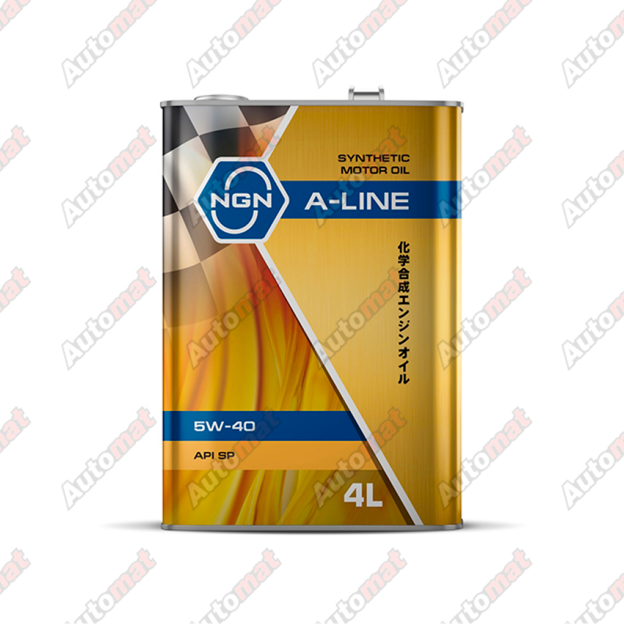 Масло моторное синтетическое NGN A-Line 5W-40 SP, 4л