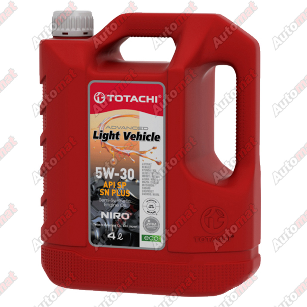 Масло моторное полусинтетическое TOTACHI NIRO LV SEMI-SYNTHETIC SAE 5W-30 API SP 4л