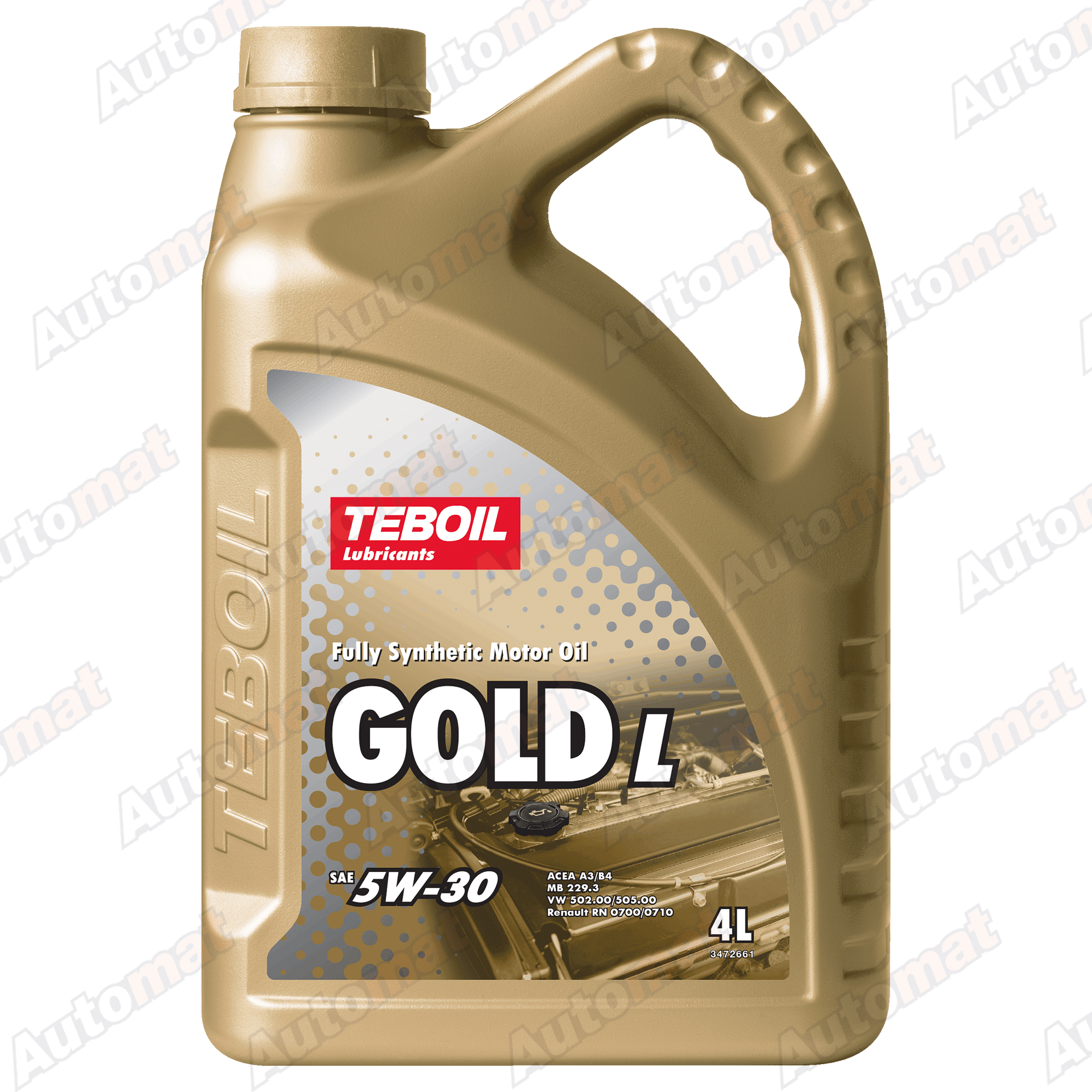 Масло моторное Teboil Gold L 5W-30 синтетическое, 4л