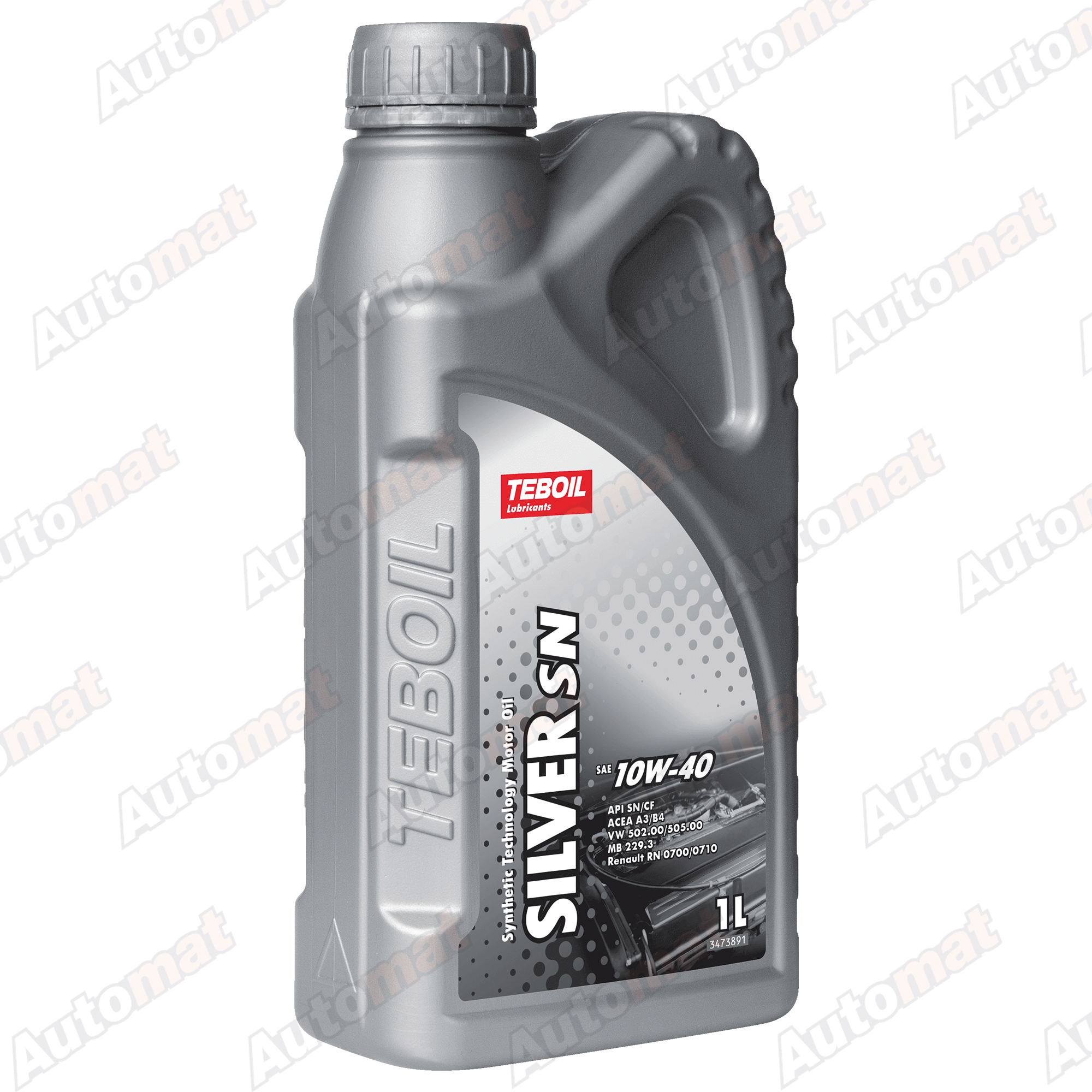 Масло моторное Teboil Silver 5W-40 SN полусинтетическое, 1л