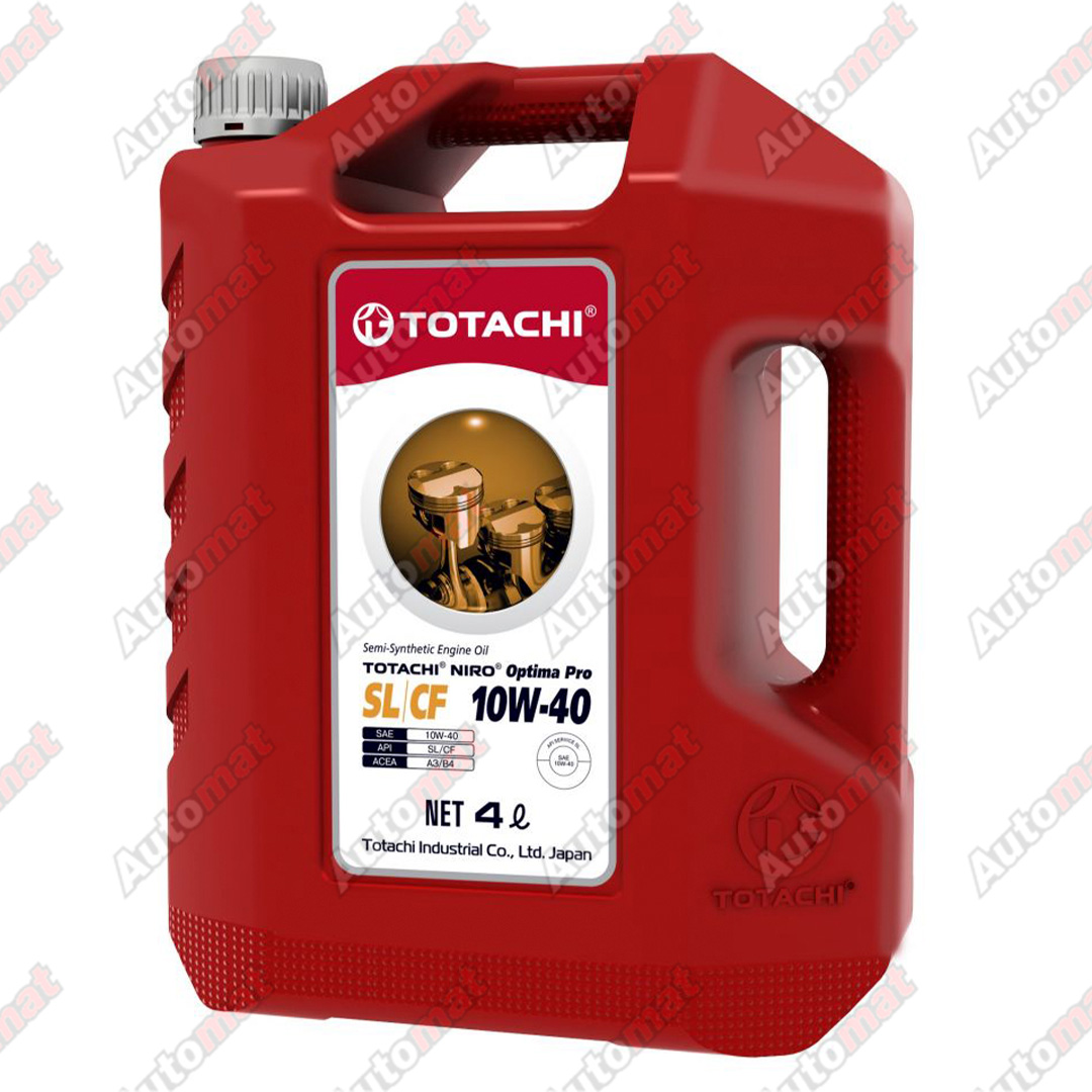 Масло моторное полусинтетическое TOTACHI NIRO OPTIMA PRO SEMI-SYNTHETIC SL/CF 10W-40 4л