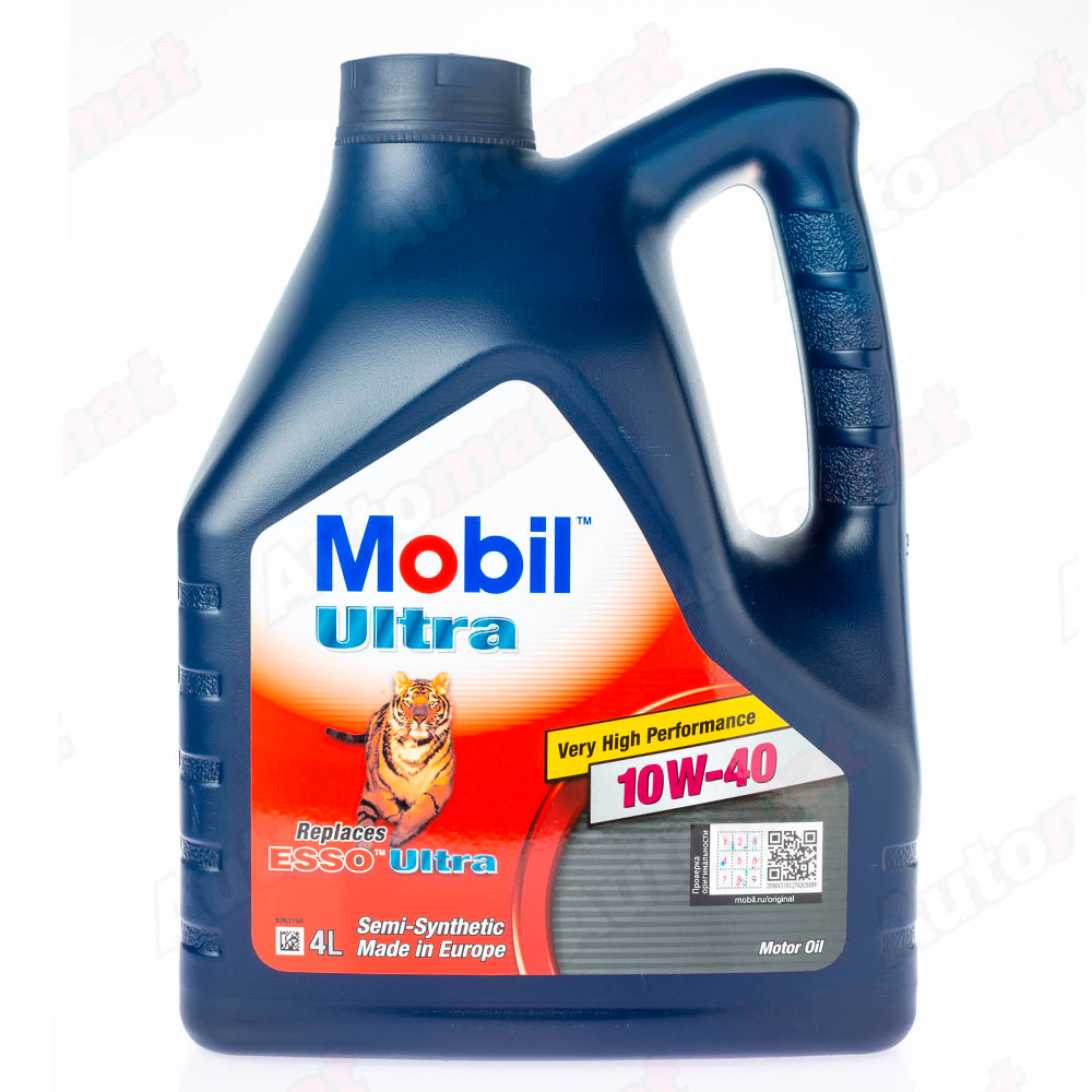 Моторное масло MOBIL ULTRA 10W-40 SEMI-SYNTHETIC, 4л
