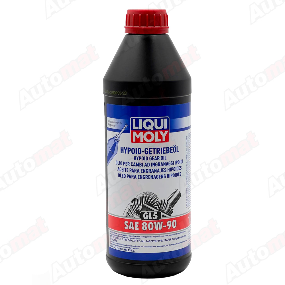 Трансмиссионное масло Liqui Moly Hypoid-Getriebeoil 80W-90 GL-5, 1л