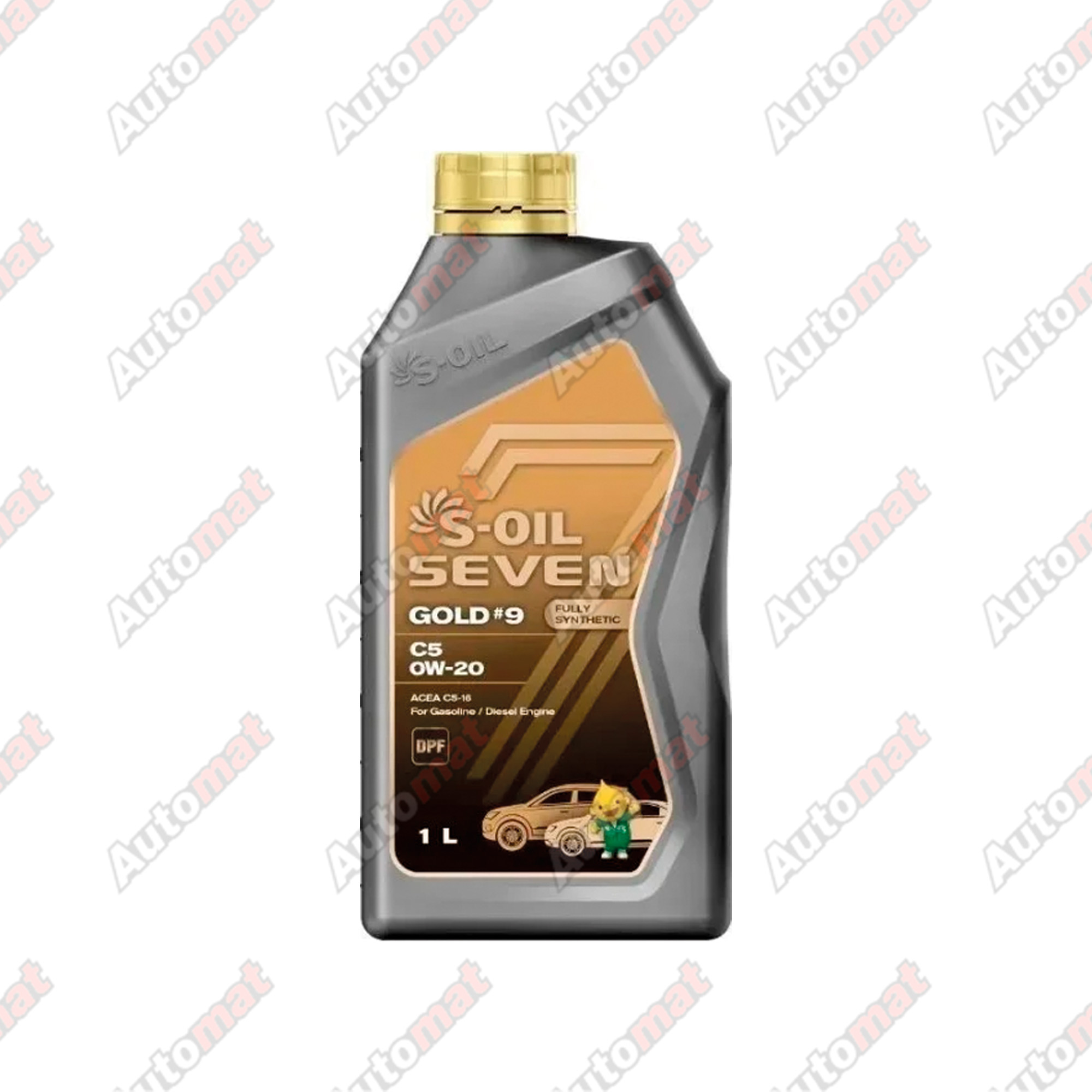 Масло моторное S-OIL 7 GOLD #9 0W-20 C5 Fully Synthetic, 1л
