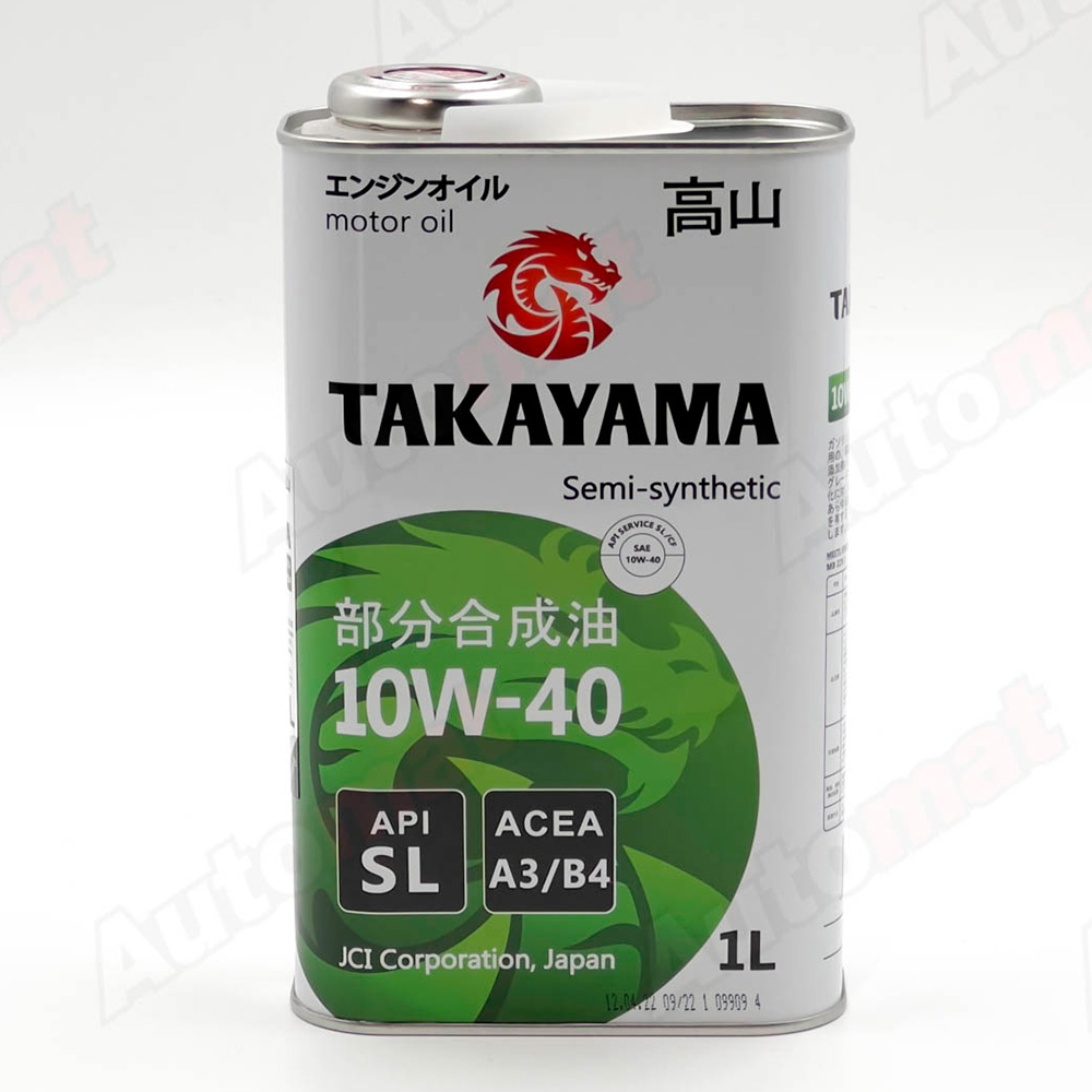 Моторное масло TAKAYAMA 10W-40 SL A3/B4, 1л