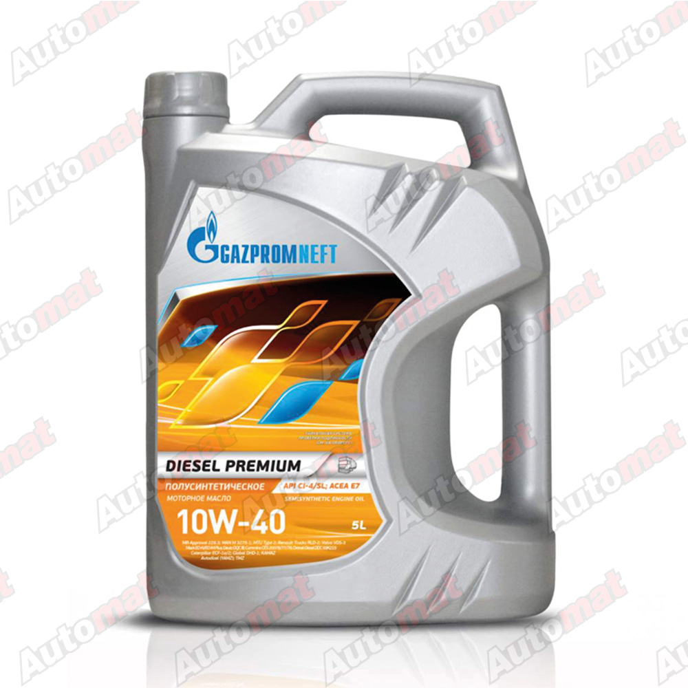 Масло моторное полусинтетическое Gazpromneft Diesel Premium 10W-40 CL-4/SL E7, 4л