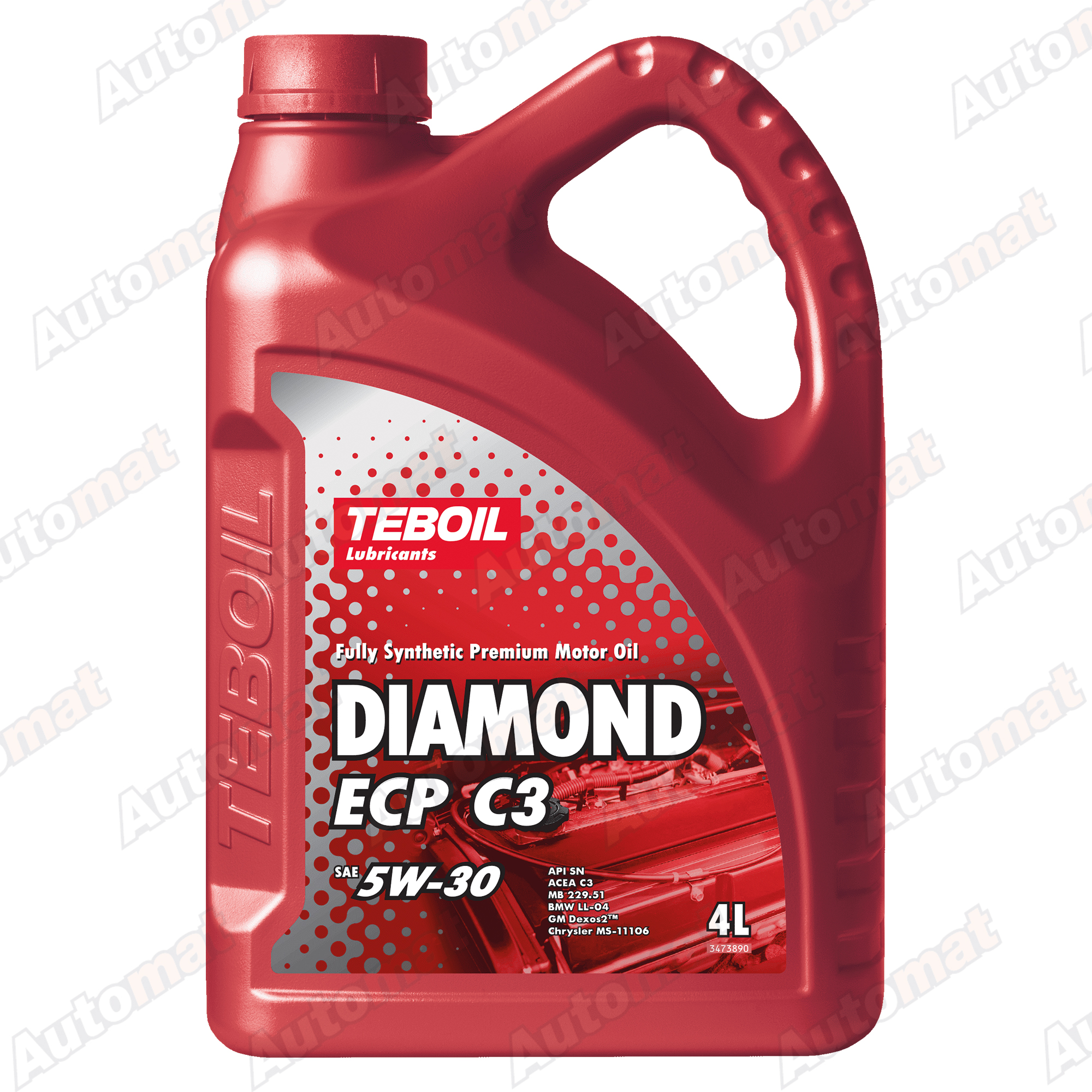 Масло моторное Teboil Diamond ECP 5W-30 C3 синтетическое, 4л