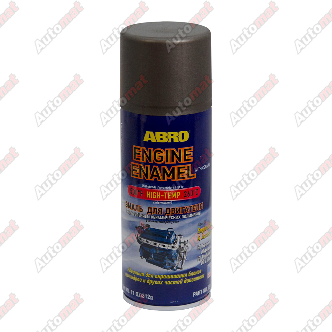 Эмаль для двигателя с добавлением керамических полимеров (черная) ABRO