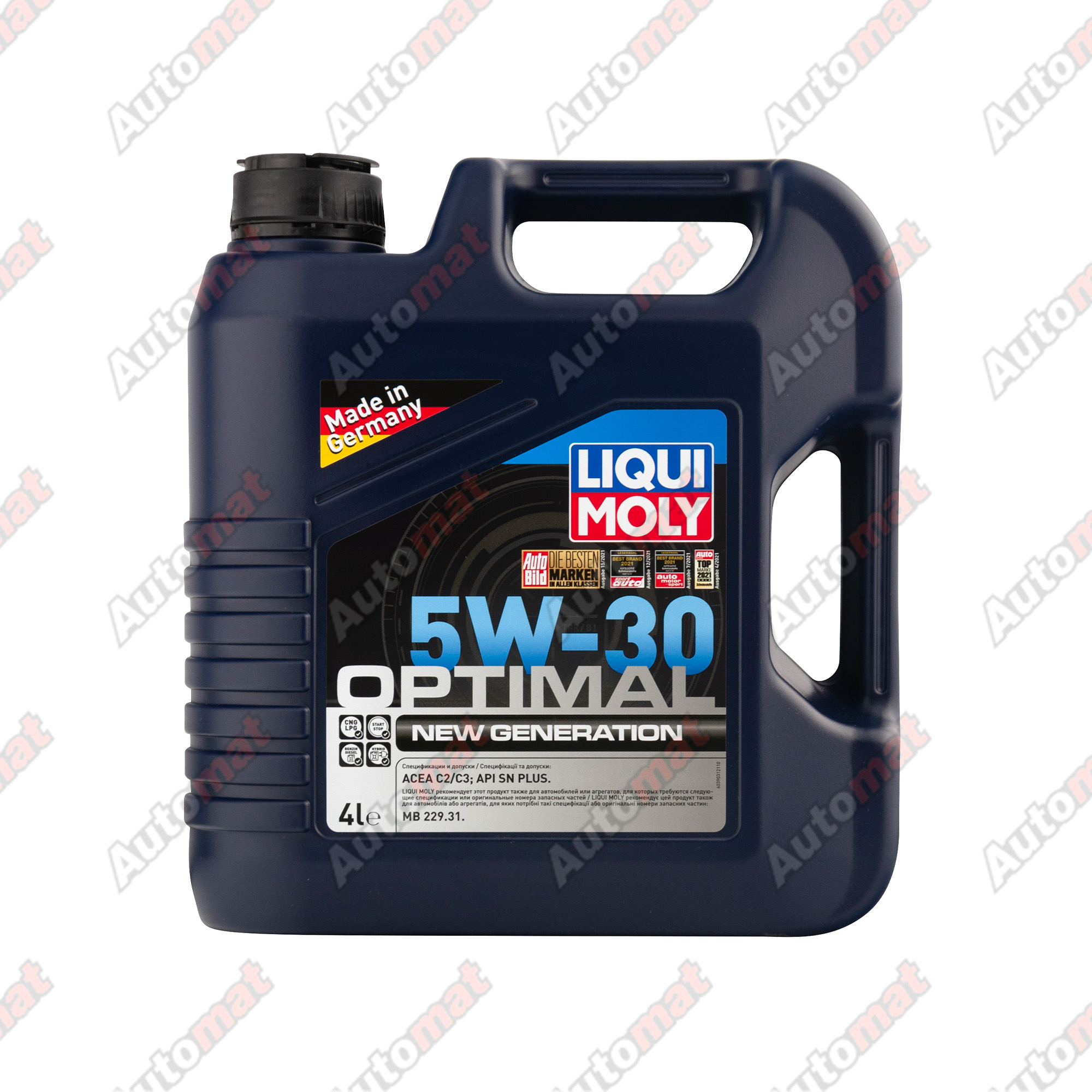 Моторное масло LiquiMoly 5W-30 Optimal New Generation SN Plus C2/C3 (4л) 39031