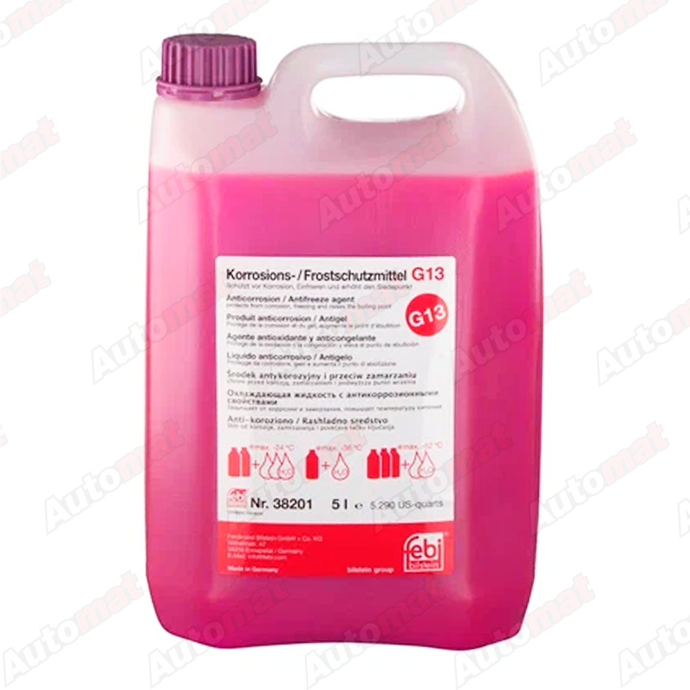 Антифриз FEBI Universal G13 концентрат фиолетовый 5л 38201