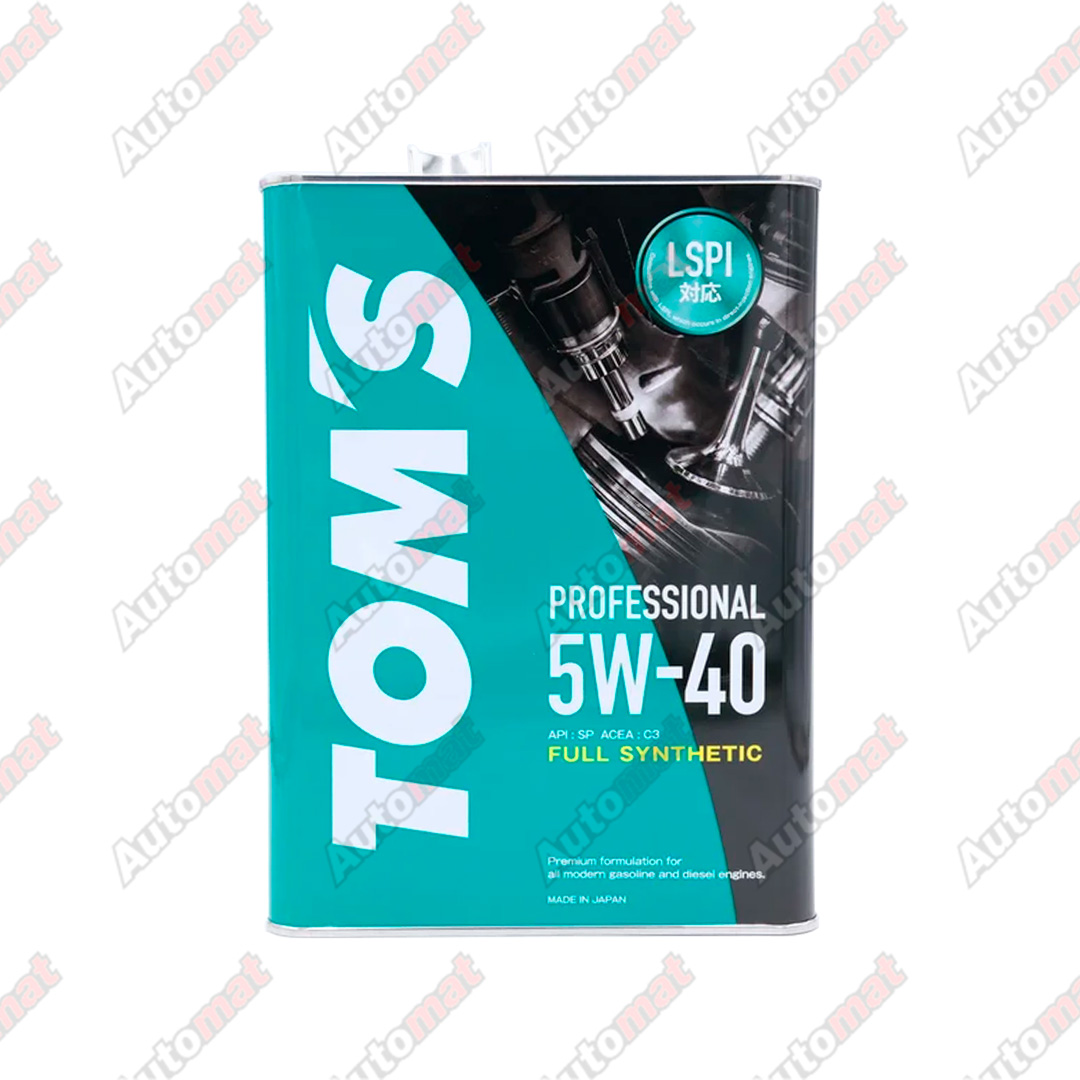 Масло моторное TOM`S Professional 5W-40 SP C3, 4л