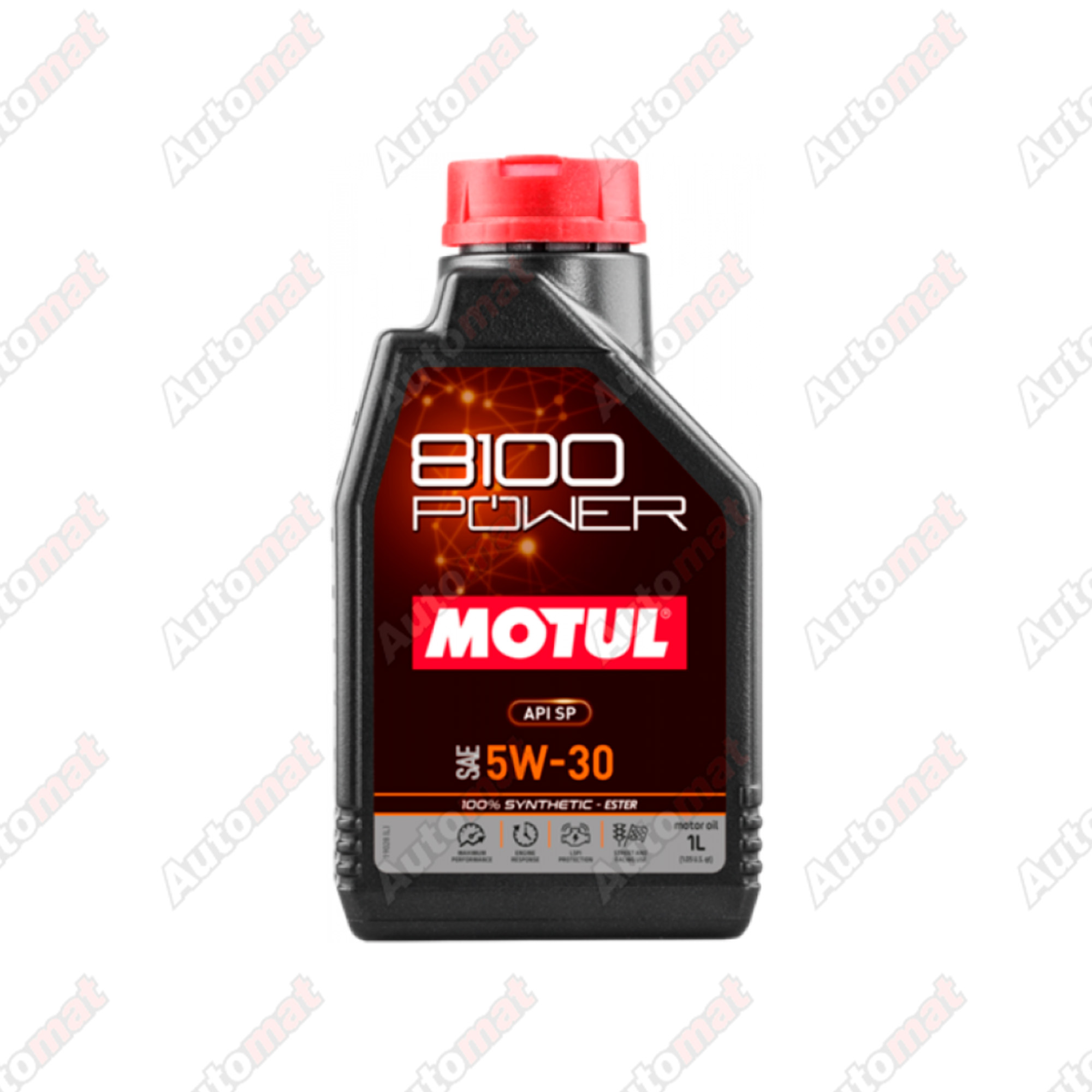 Масло моторное Motul 8100 POWER 5W-30, синтетическое Ester (1л)