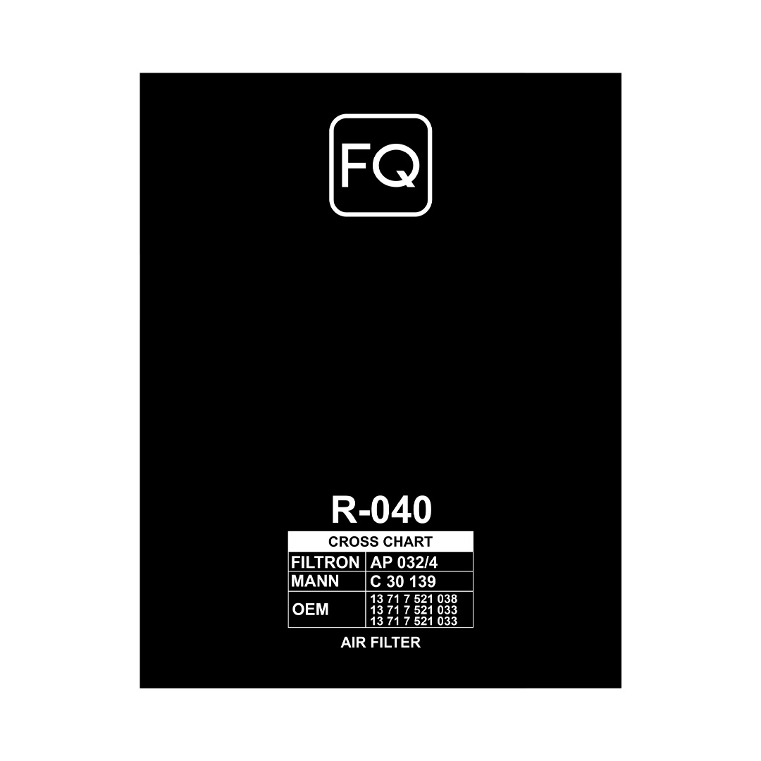Фильтр воздушный FQ R-040