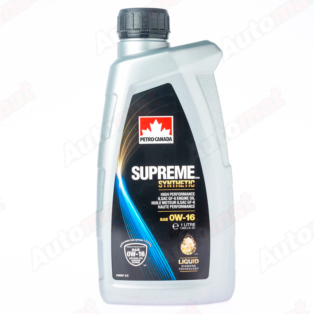 Моторное масло Petro-Canada 0W-16 SUPREME SYNTHETIC, 1л