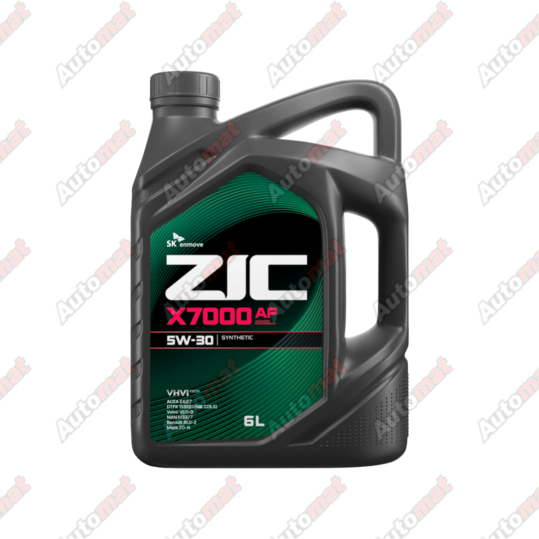 Масло моторное ZIC X7000 AP 5W-30 CI-4 E7/E4, 6л