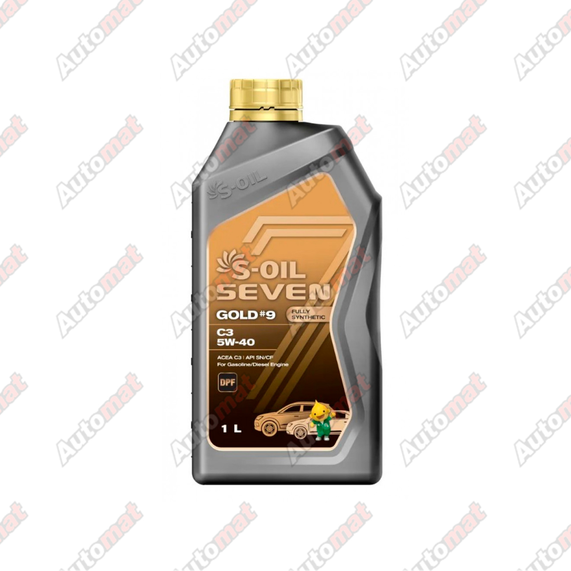 Масло моторное S-OIL 7 GOLD #9 5W-40 SN/CF C3 Fully Synthetic, 1л