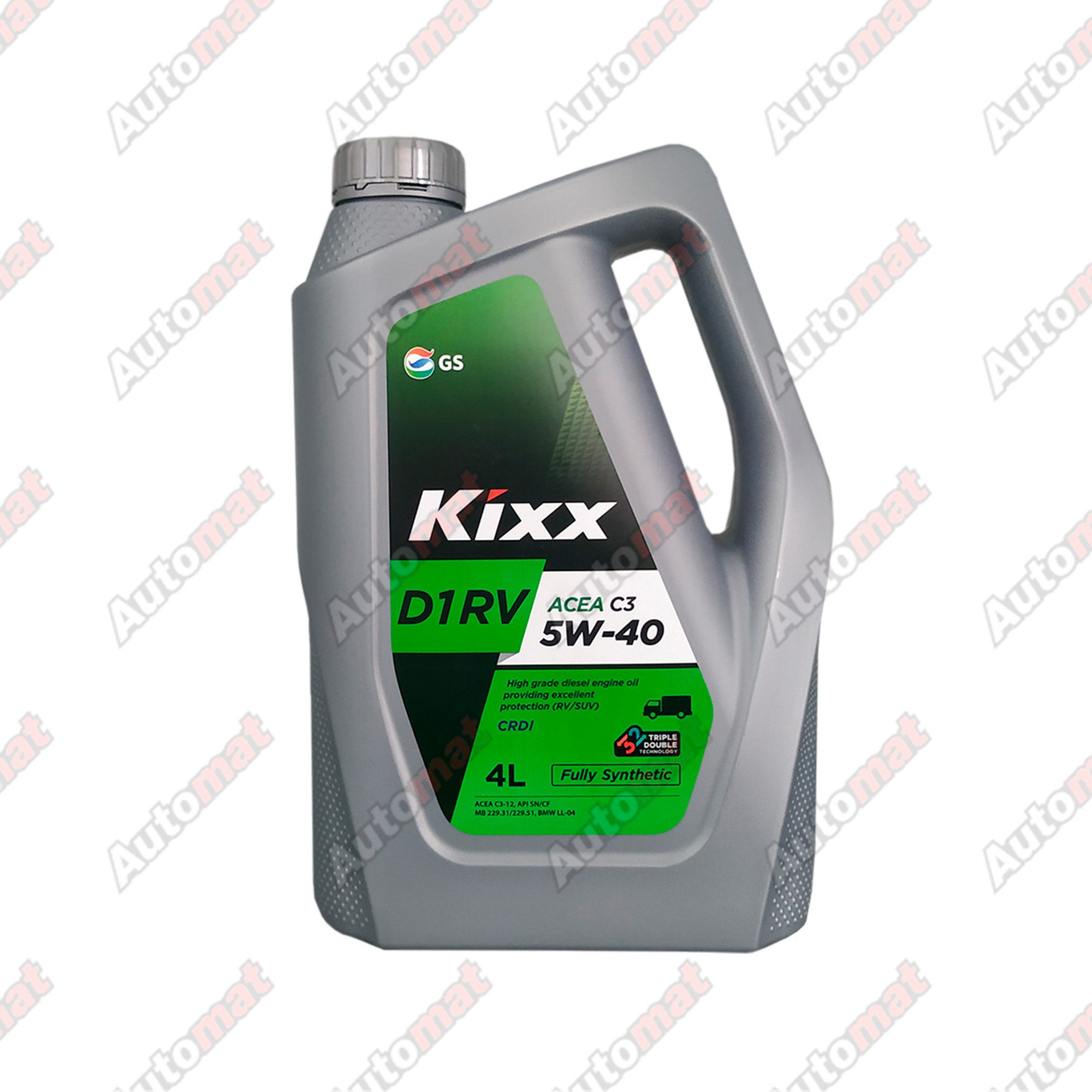 Моторное масло KIXX D1 RV 5W-40 SN/C3/ACEA FULLY SYNTHETIC, 4л