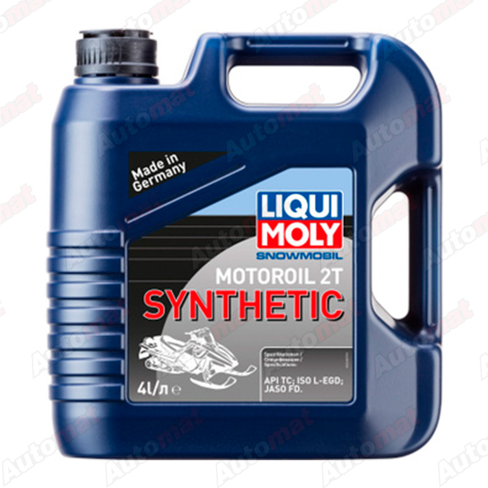 Моторное масло для снегохода Liqui Moly Snowmobil Motoroil 2T Synthetic TC FD L-EGD синтетическое, 4л 