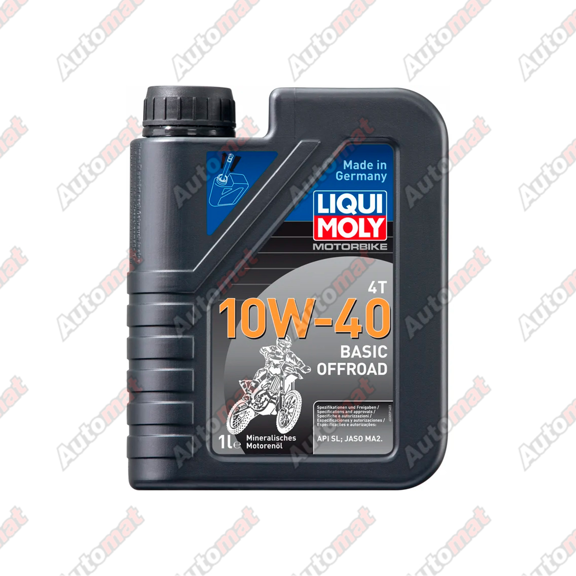 Моторное масло Liqui Moly 10W-40 SL MA2 4T Basic Offroad, 1л