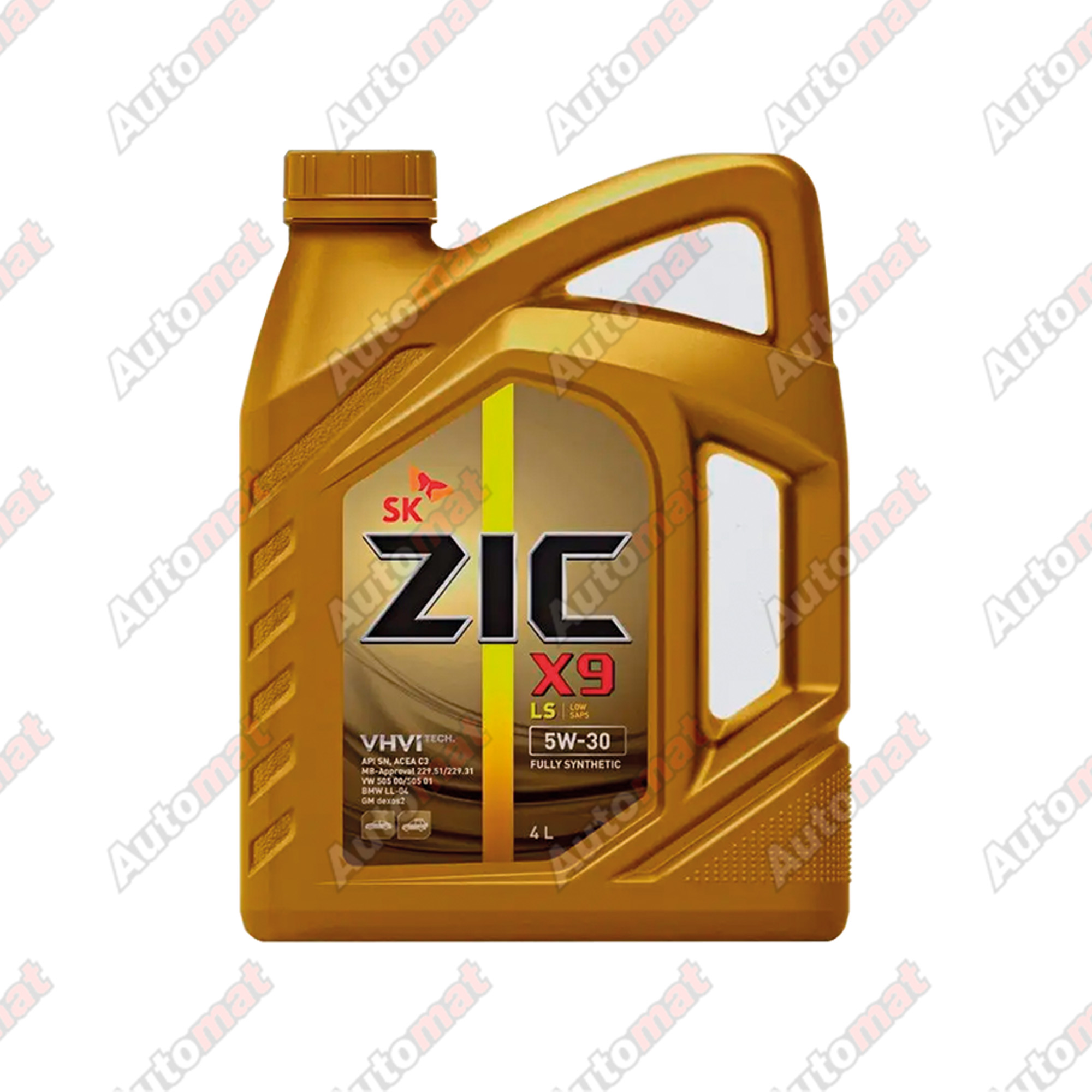 Моторное масло ZIC X9 LS 5W-30 SN/CF С3, 4л