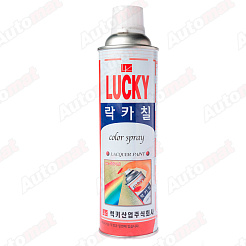 Краска-аэрозоль LUCKY белая, 0,53л УТ-00001171