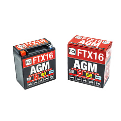 Мото аккумулятор FQ 14 Ah FTX16 AGM