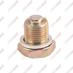 Болт маслосливной А/Т с магнитом MASUMA (с шайбой) RENAULT 14*1.25 Арт. M-80