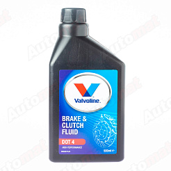 Жидкость тормозная Valvoline Brake and Clutch Fluid DOT-4 500мл