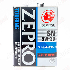 Моторное масло IDEMITSU ZEPRO TOURING 5W-30 SN FULLY SYNTHETIC, 4л