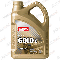 Масло моторное Teboil Gold L 5W-40 синтетическое, 4л