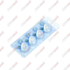 Болты крепления номерного знака ДельтаПро, декоративные, светоотражающие, белый+белый, комплект 4 шт