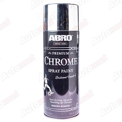Краска-спрей акриловая ABRO (хром премиум), 226 г / SP-317-RE